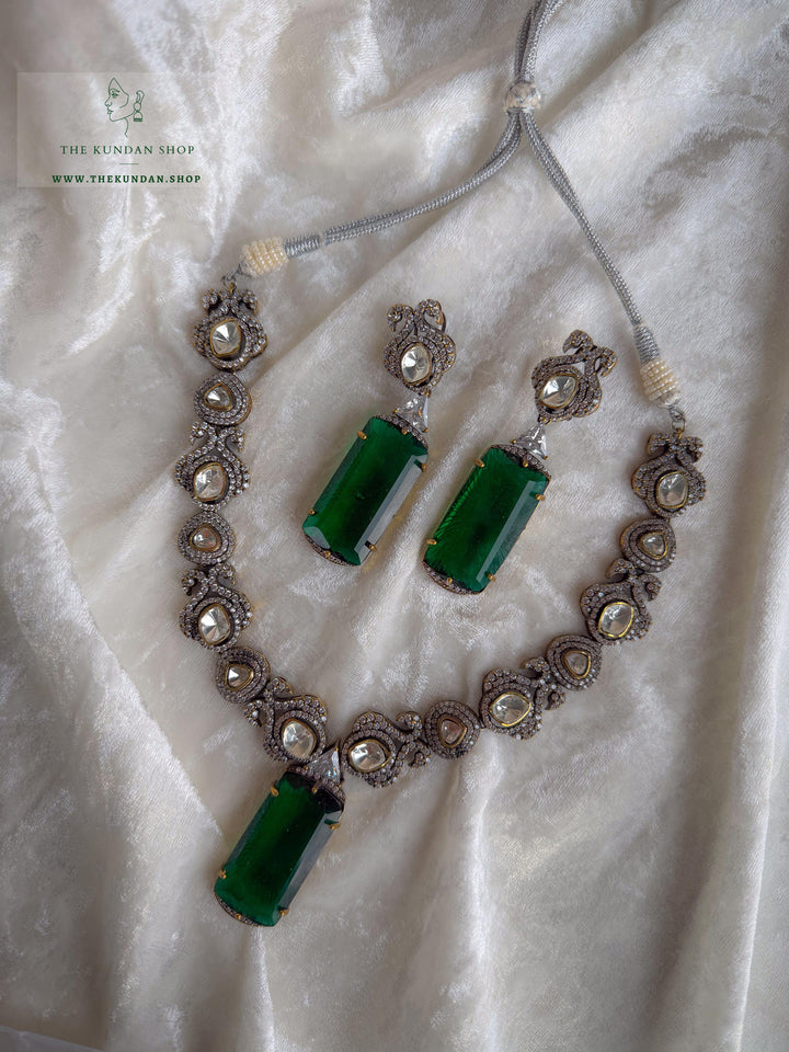 Elongated Drop &amp; Moorni Necklace Sets THE KUNDAN SHOP 