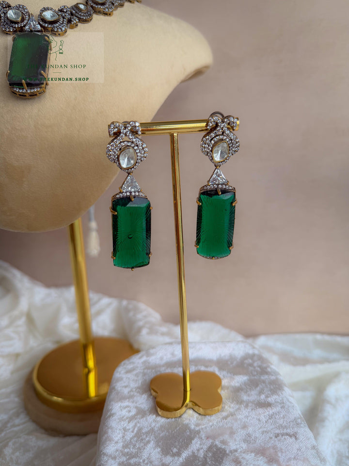 Elongated Drop &amp; Moorni Necklace Sets THE KUNDAN SHOP 