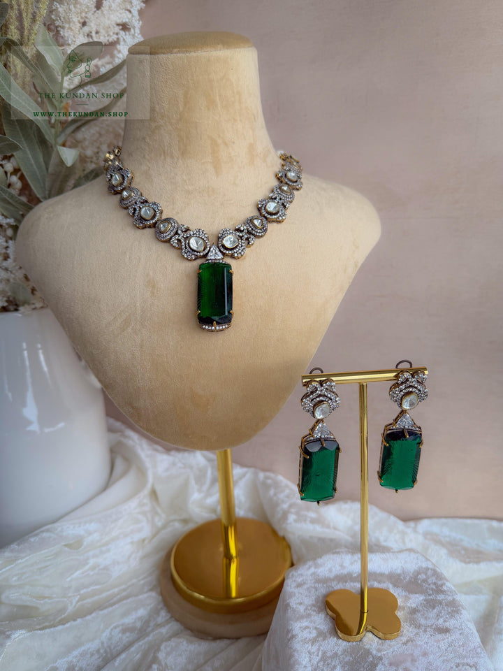 Elongated Drop &amp; Moorni Necklace Sets THE KUNDAN SHOP 