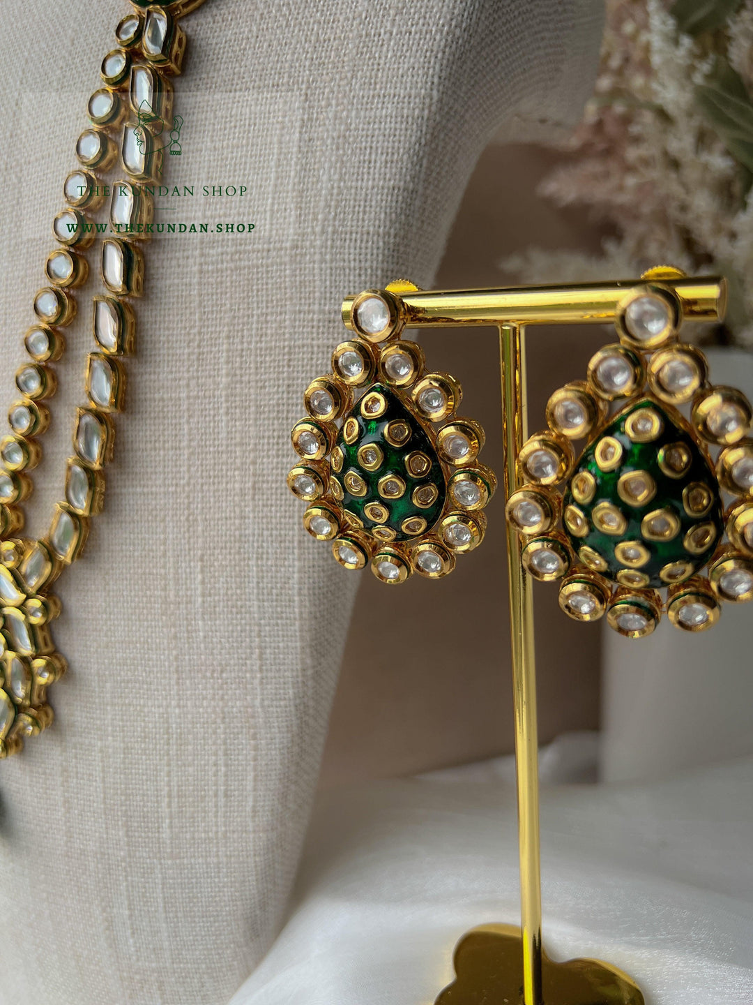 Angelic Greens in Kundan Necklace Sets THE KUNDAN SHOP 