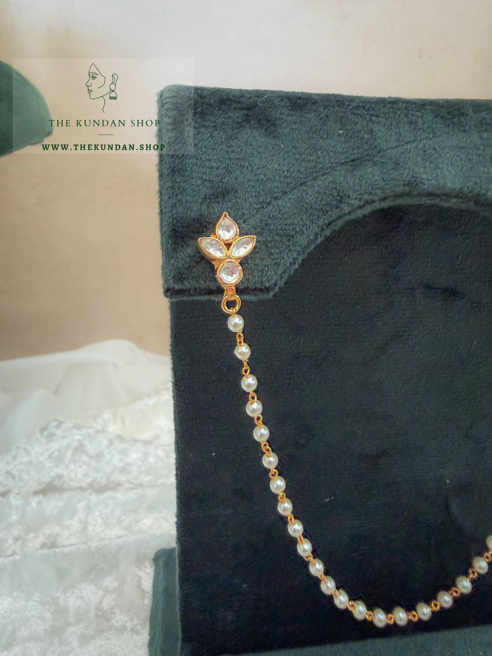 Lotus Nose Pin & Sahara Naath THE KUNDAN SHOP 