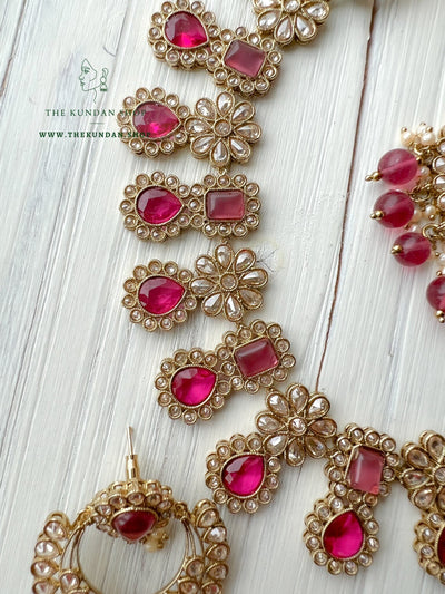 Heavenly in Magenta Pink Necklace Sets THE KUNDAN SHOP 