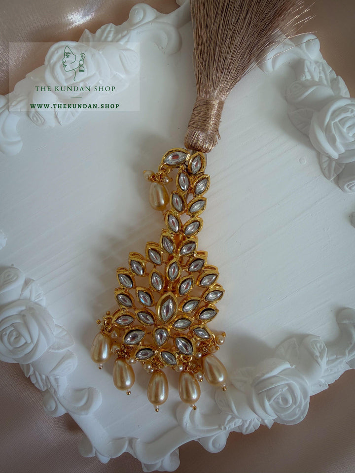 Marquee Beige Kalgi Kalgi THE KUNDAN SHOP 