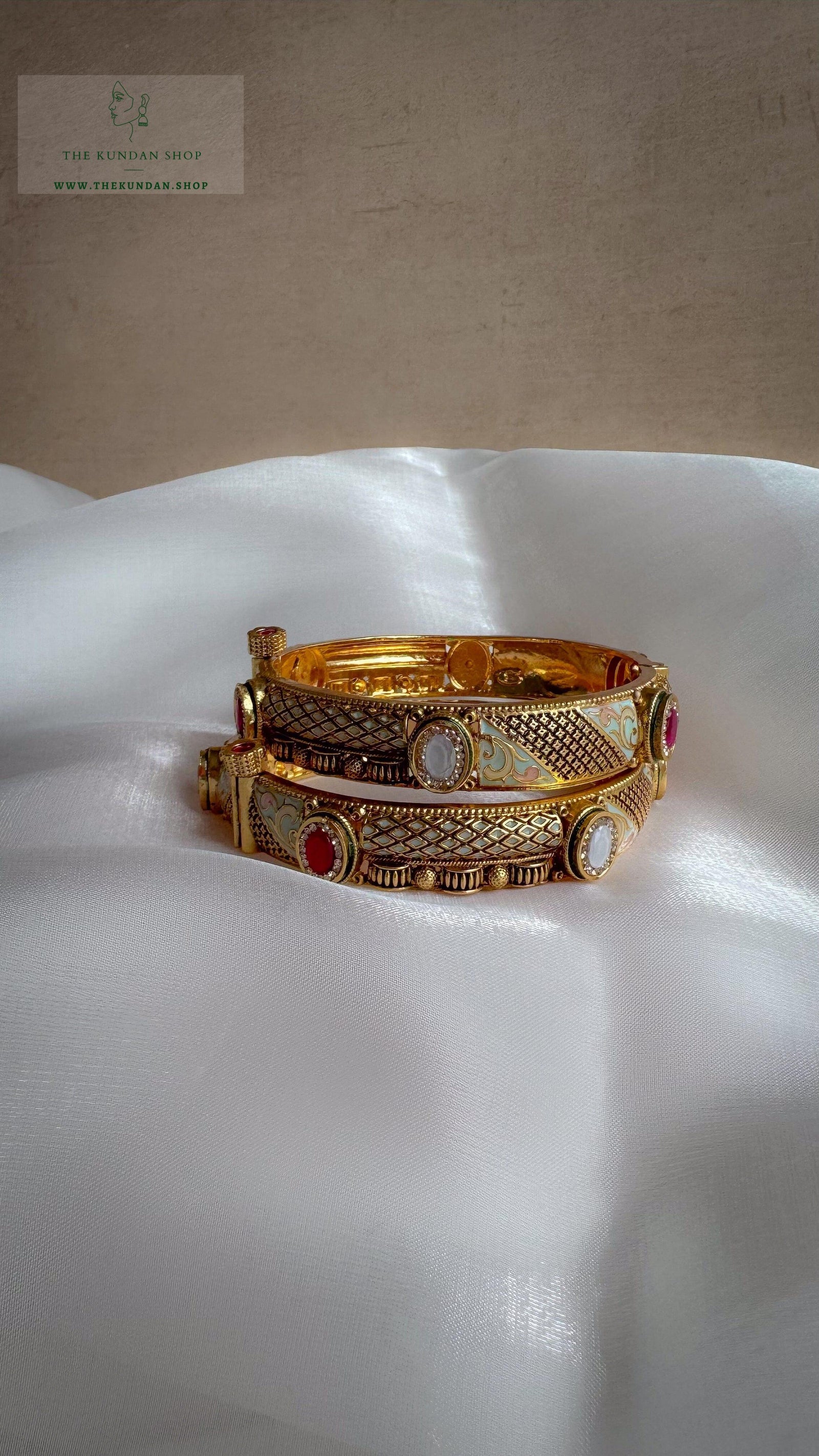 Blossom Enamel // Kangan Bangles THE KUNDAN SHOP 