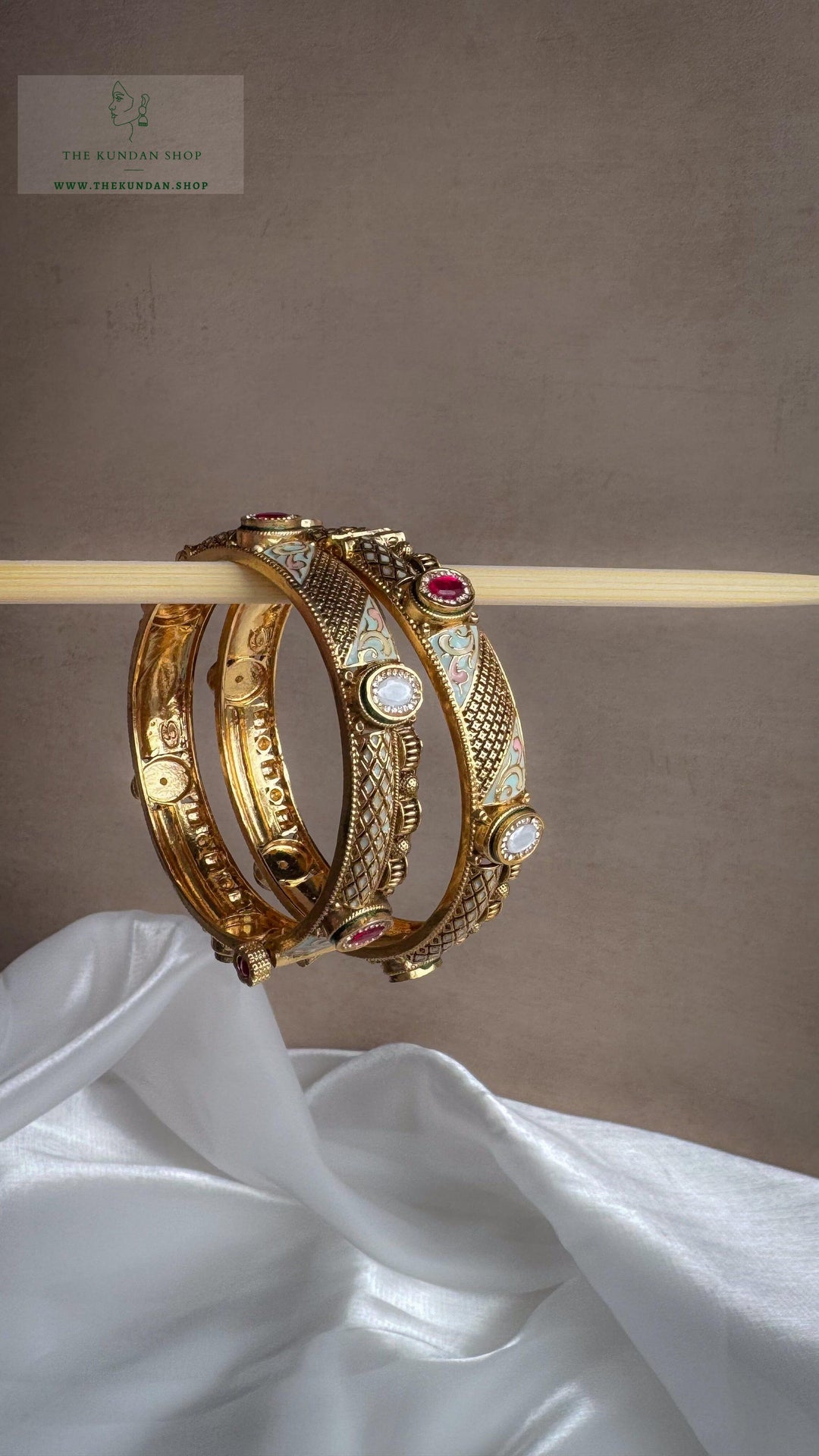 Blossom Enamel // Kangan Bangles THE KUNDAN SHOP 