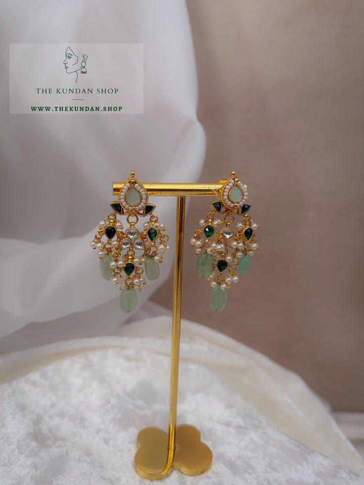 Sensation in Emerald &amp; Mint Necklace Sets THE KUNDAN SHOP 