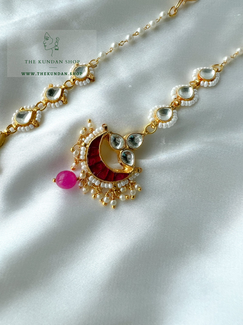 Mini Chaand Tikka Maangtikka THE KUNDAN SHOP Pink 