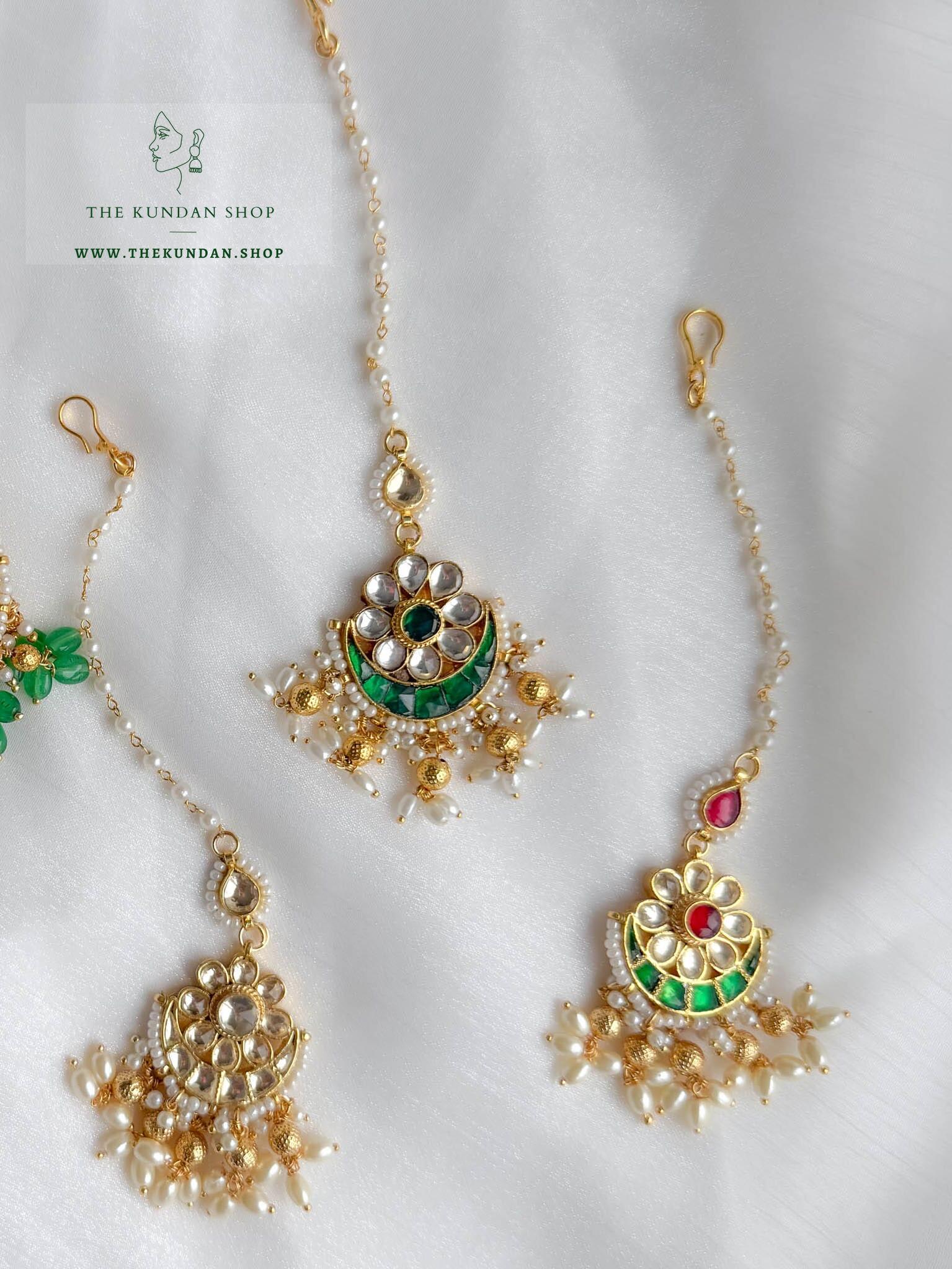 Refresh - Golden Bead Tikka Maangtikka THE KUNDAN SHOP Clear 