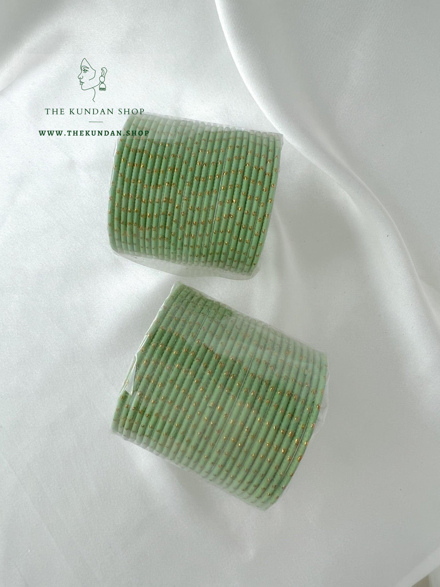 Childs Bangles in Mint Bangles THE KUNDAN SHOP 