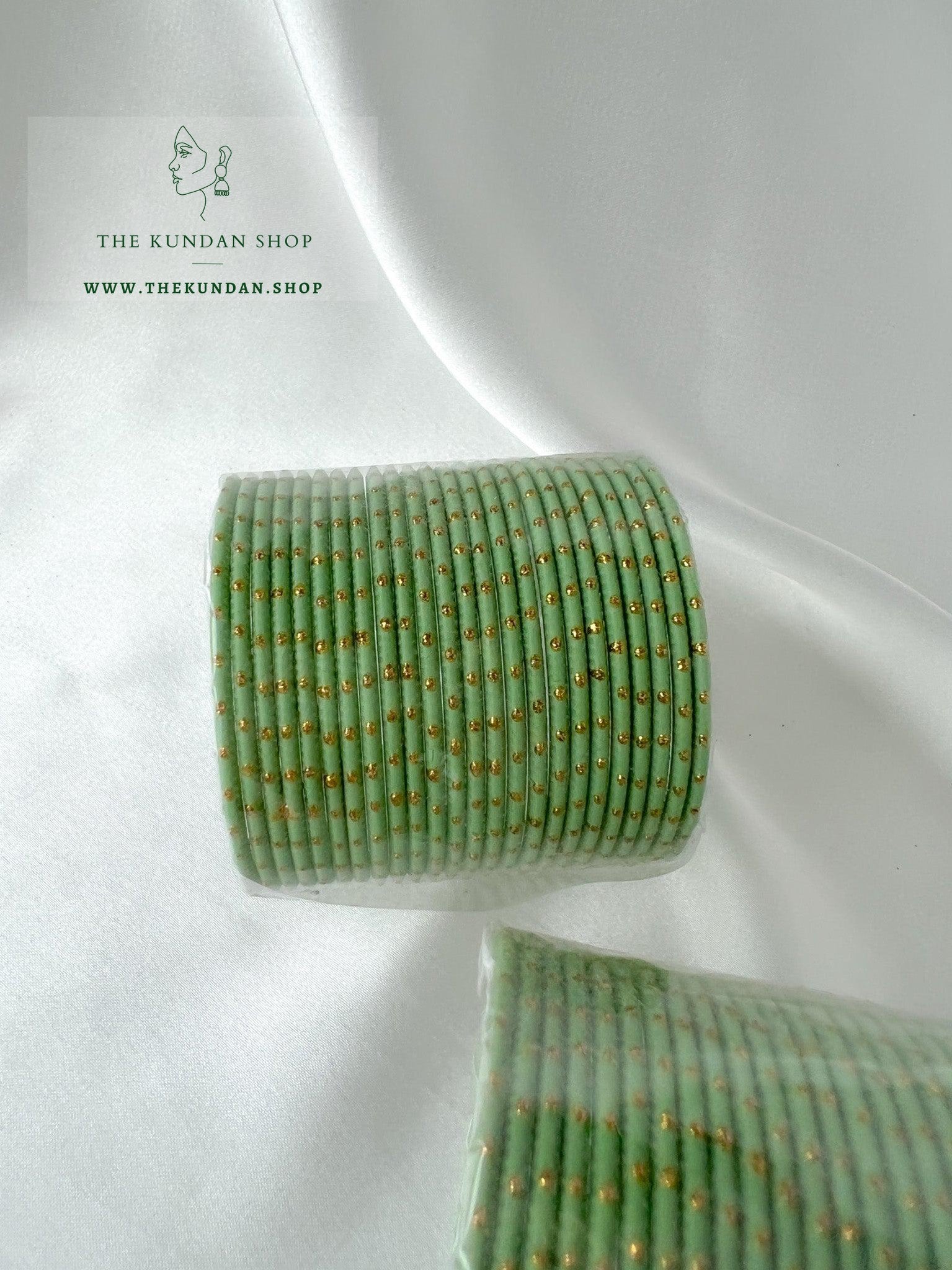 Childs Bangles in Mint Bangles THE KUNDAN SHOP 