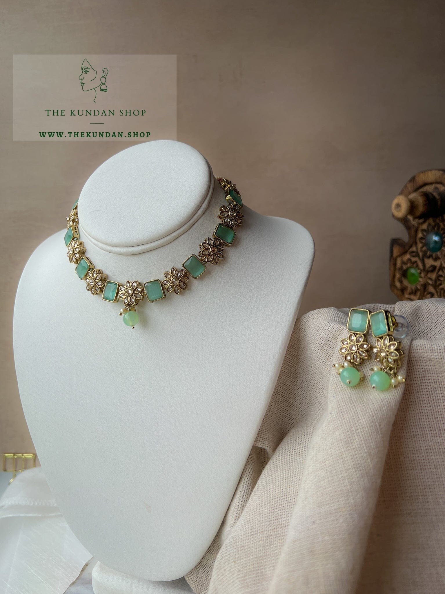 Private in Mint Necklace Sets THE KUNDAN SHOP 