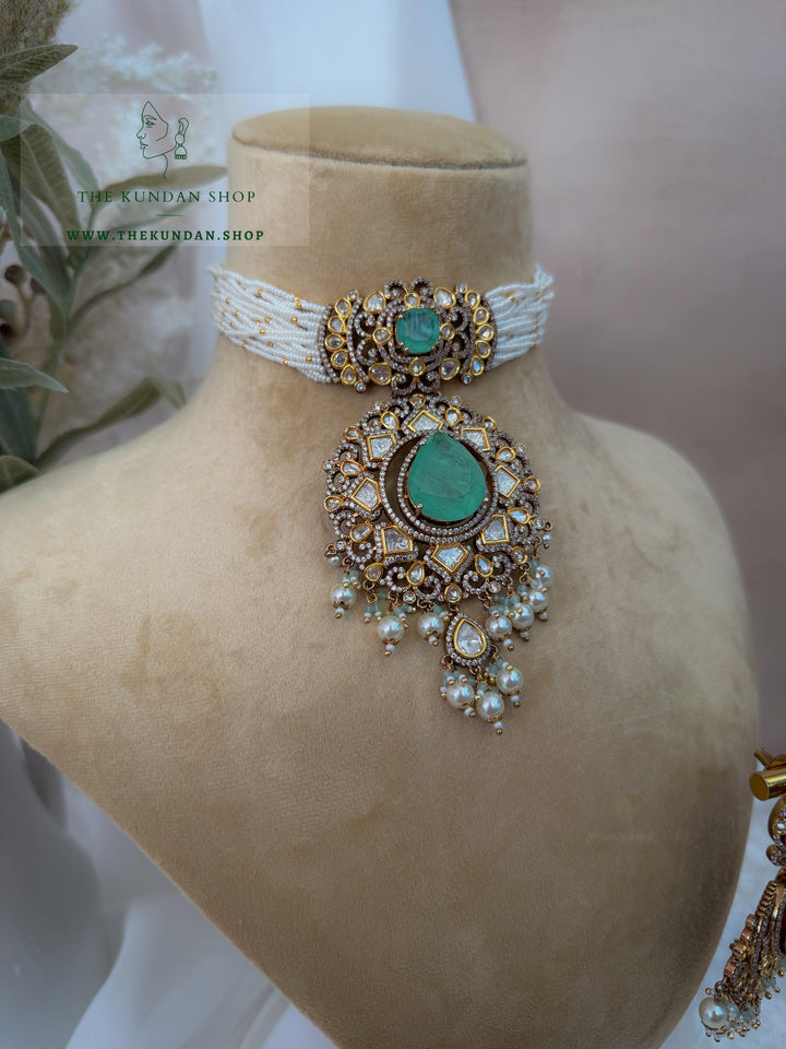 Quiet Drama // Mint Necklace Sets THE KUNDAN SHOP 