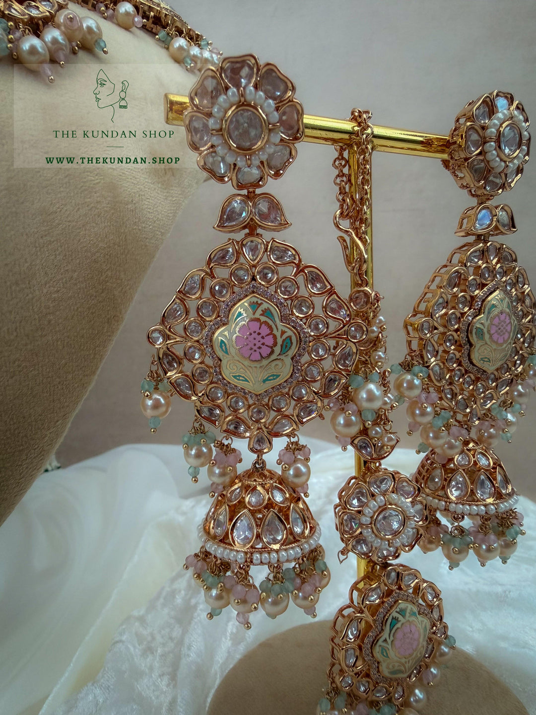 Dreams in Pastels // Meenakari Necklace Sets THE KUNDAN SHOP 