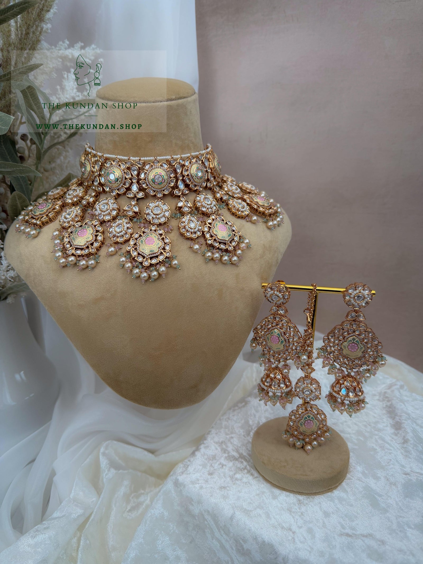 Dreams in Pastels // Meenakari Necklace Sets THE KUNDAN SHOP 