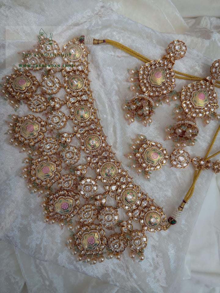 Dreams in Pastels // Meenakari Necklace Sets THE KUNDAN SHOP 