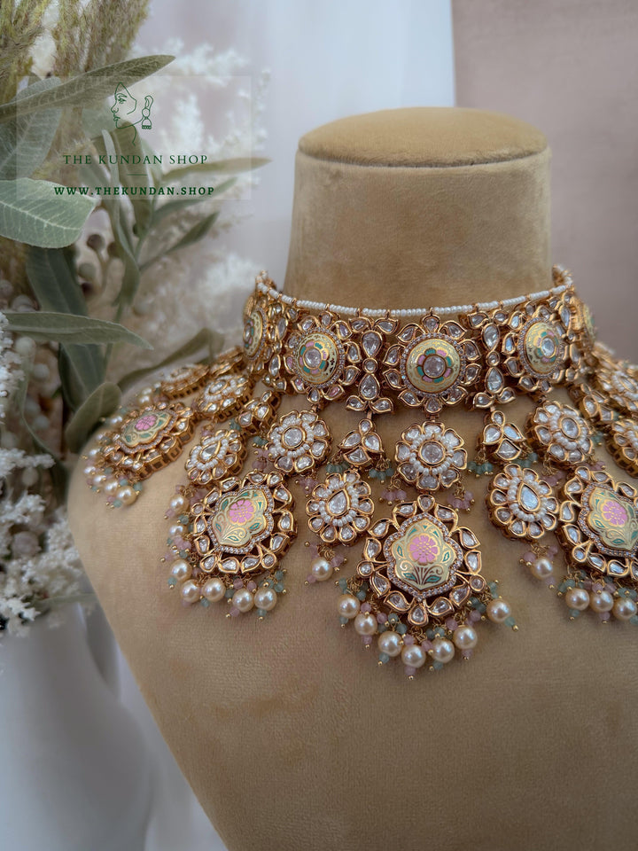 Dreams in Pastels // Meenakari Necklace Sets THE KUNDAN SHOP 