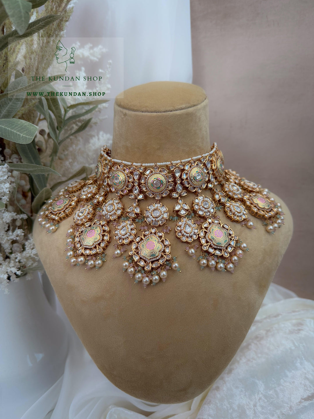 Dreams in Pastels // Meenakari Necklace Sets THE KUNDAN SHOP 