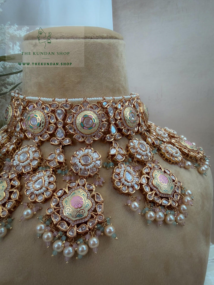 Dreams in Pastels // Meenakari Necklace Sets THE KUNDAN SHOP 