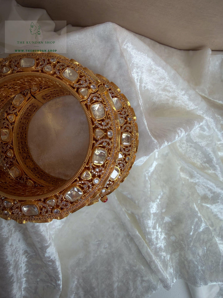 Moonlight Kangans in Moissanite Bangles THE KUNDAN SHOP 