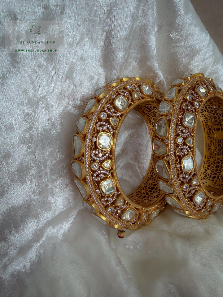 Moonlight Kangans in Moissanite Bangles THE KUNDAN SHOP 