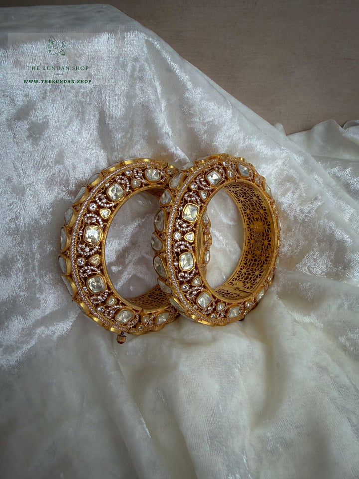 Moonlight Kangans in Moissanite Bangles THE KUNDAN SHOP 