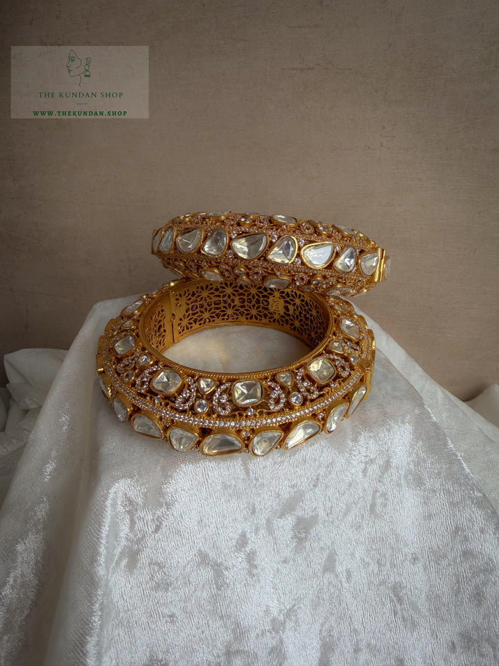 Moonlight Kangans in Moissanite Bangles THE KUNDAN SHOP 