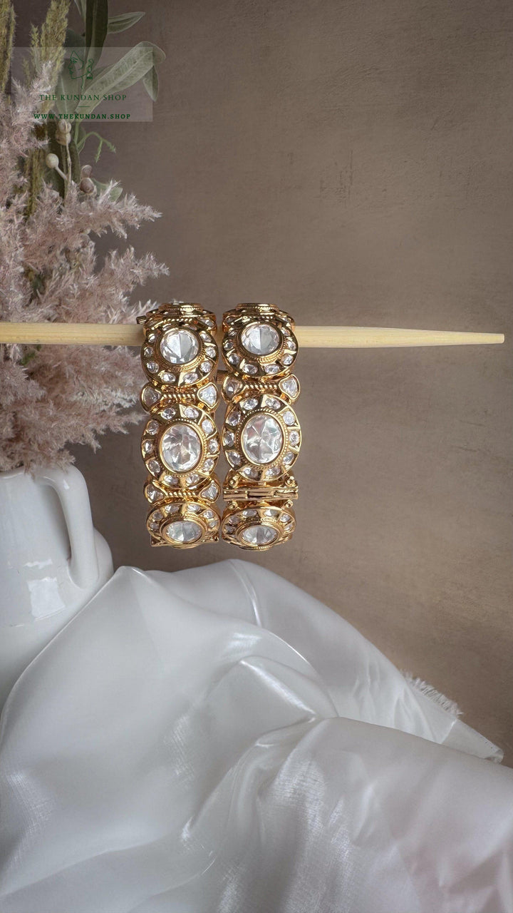 Graced Kangans in Moissanite Bangles THE KUNDAN SHOP 