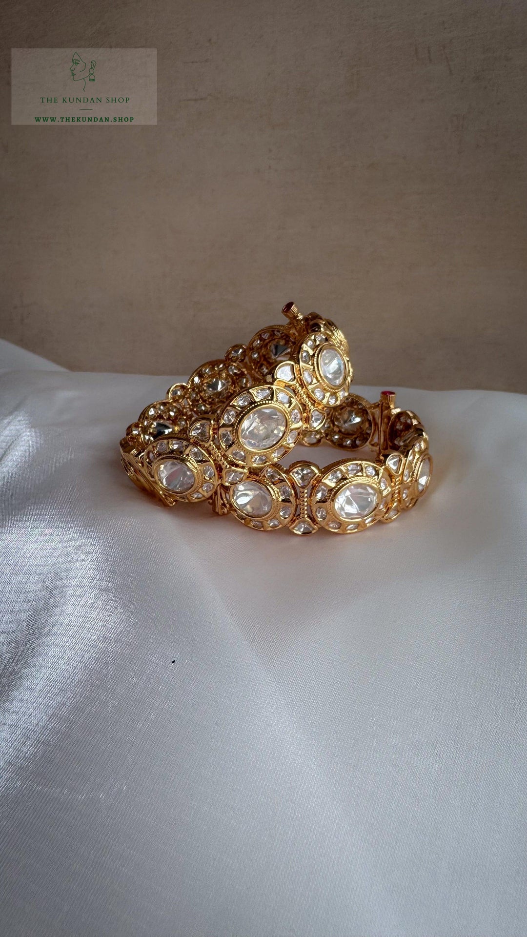 Graced Kangans in Moissanite Bangles THE KUNDAN SHOP 