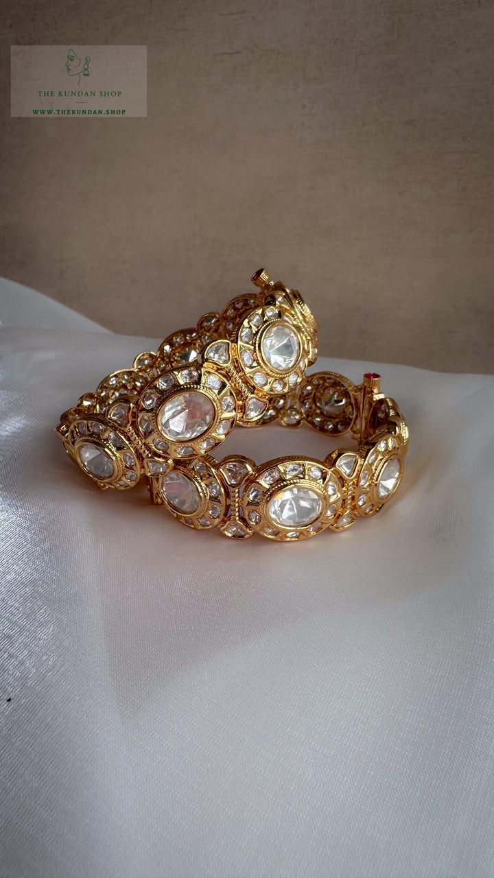 Graced Kangans in Moissanite Bangles THE KUNDAN SHOP 