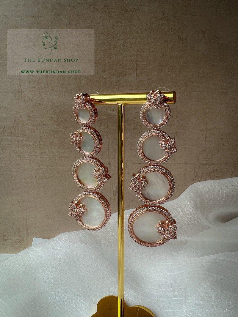 Monarch in Mother Of Pearl Earrings THE KUNDAN SHOP 