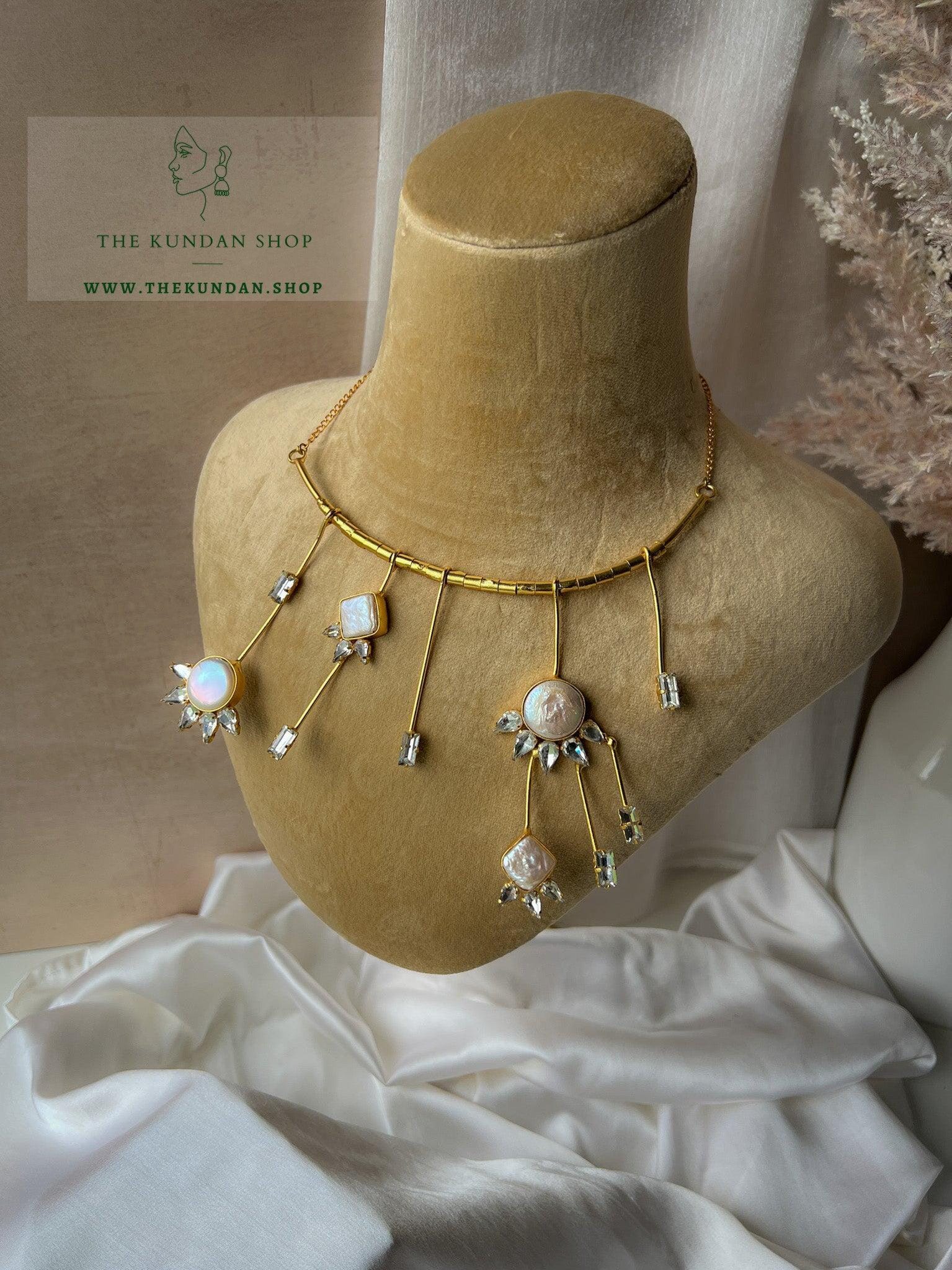 Unbelievable Drops in Mother of Pearl Necklace Sets THE KUNDAN SHOP 
