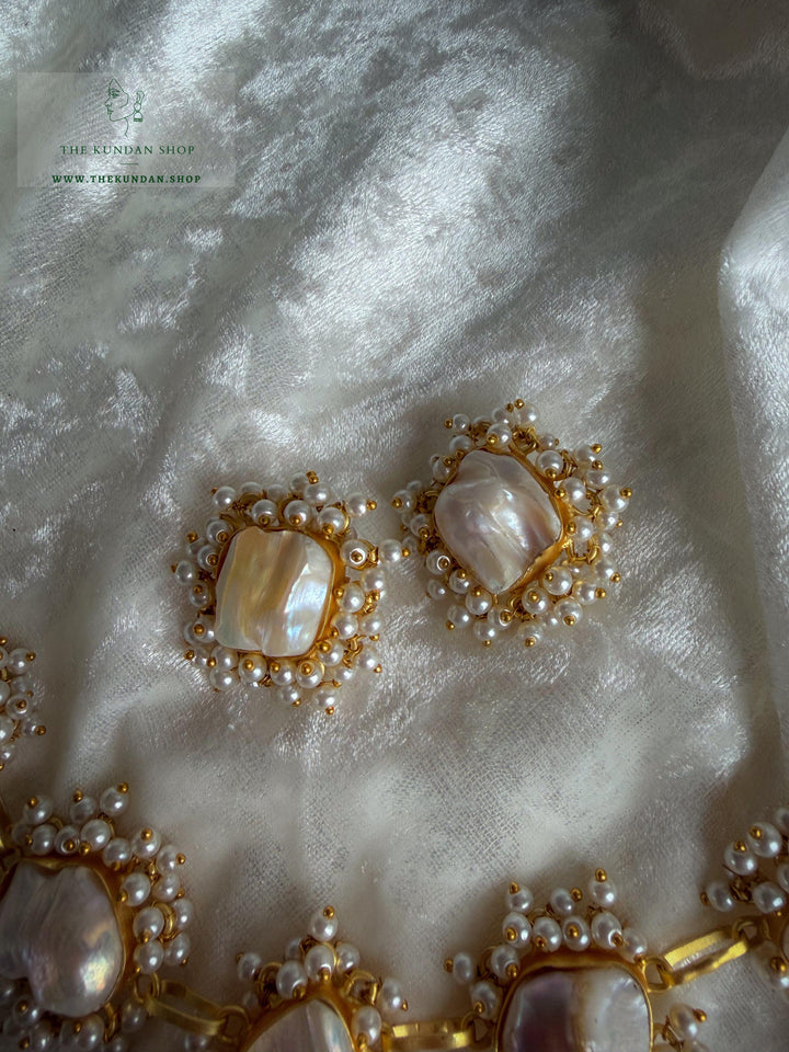 Pearl Princess // Double Stones Necklace Sets THE KUNDAN SHOP 