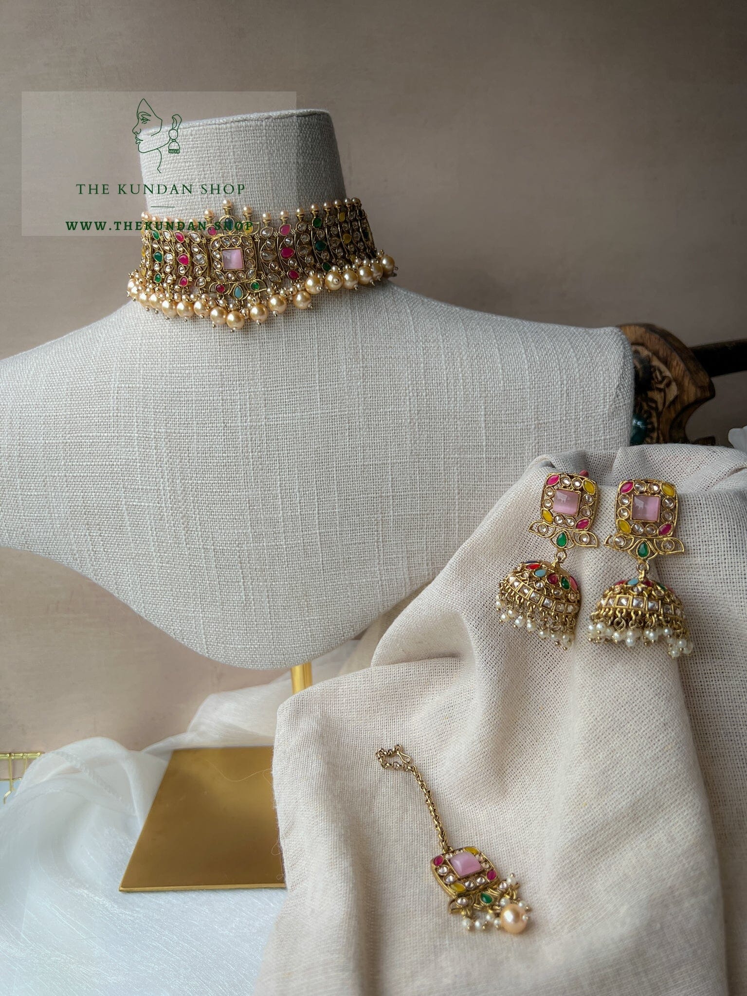 Vivid in Multi Necklace Sets THE KUNDAN SHOP 