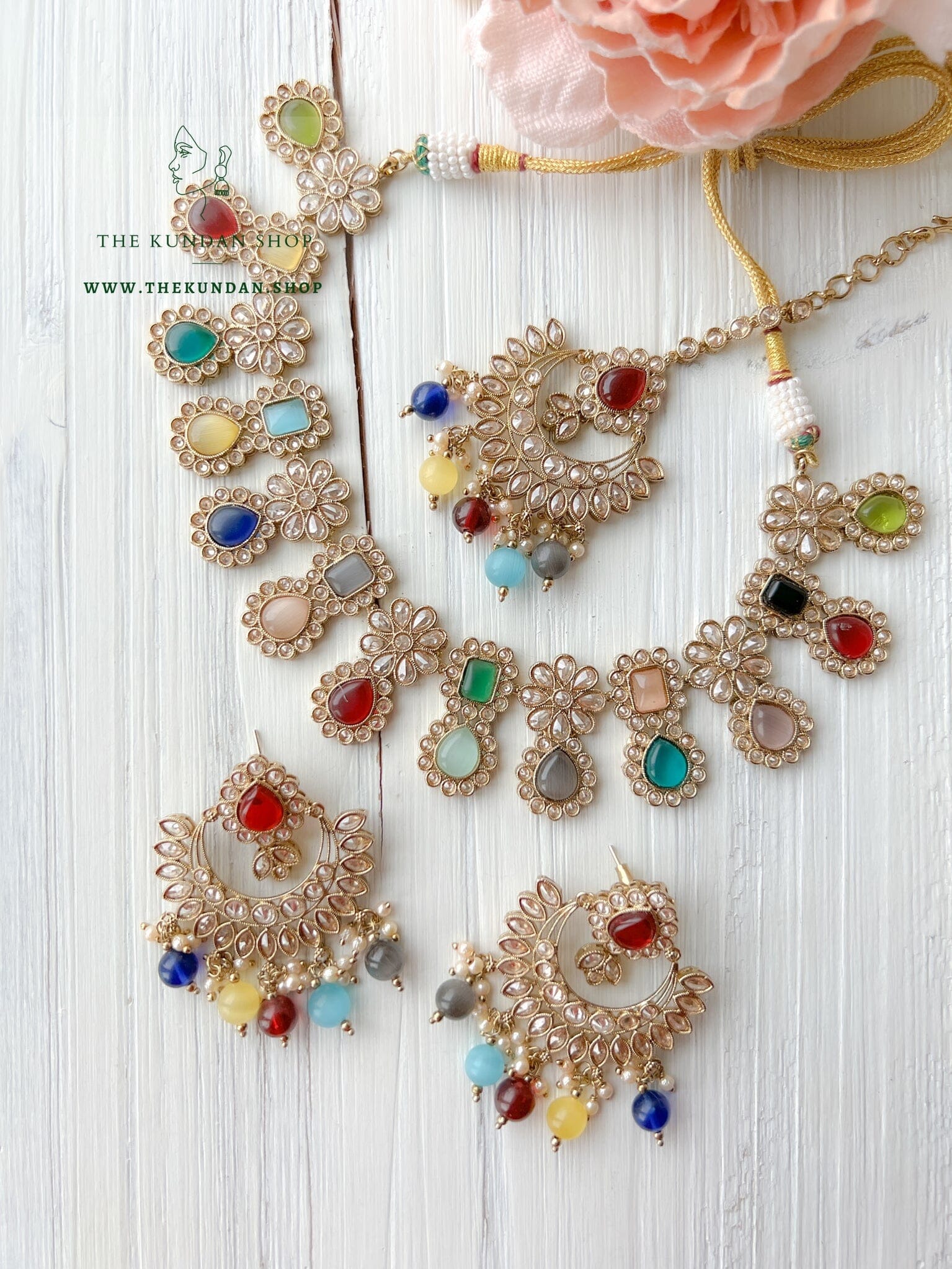 Heavenly in Multi Necklace Sets THE KUNDAN SHOP 
