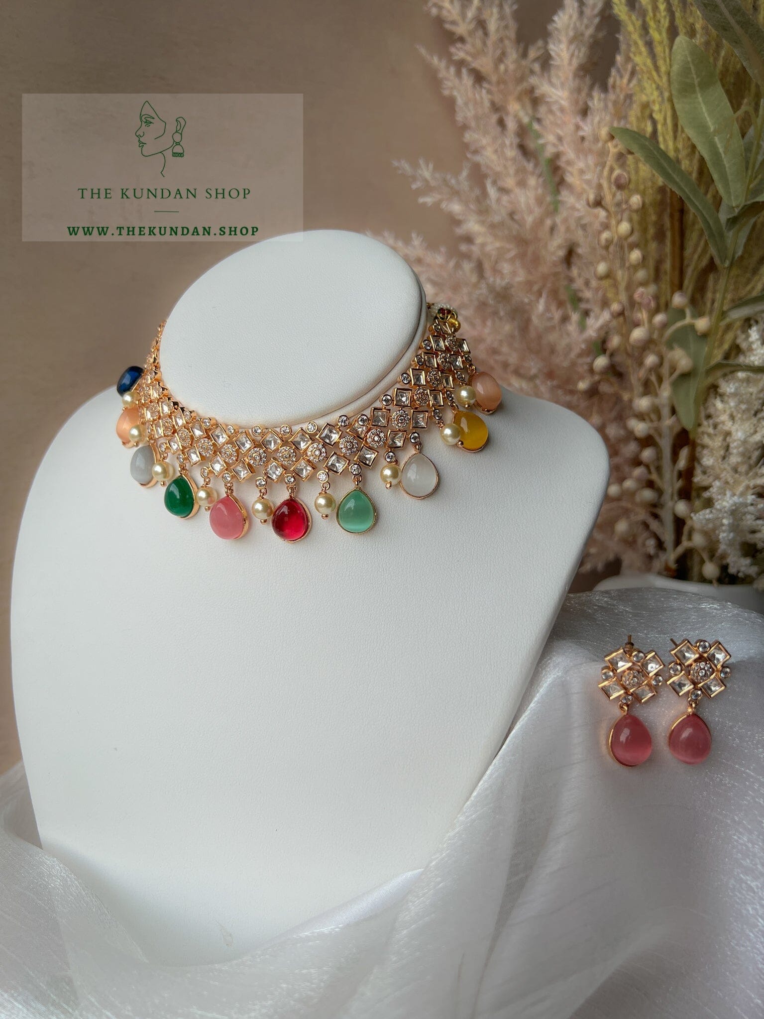 Spirited Kundan in Multi Necklace Sets THE KUNDAN SHOP 