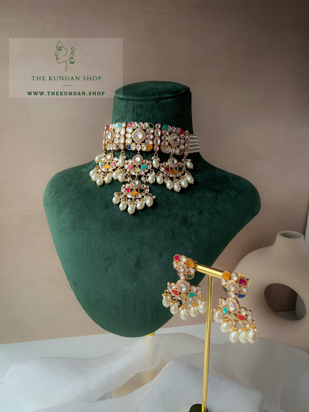 Rehearsed in Multi & Pearls Necklace Sets THE KUNDAN SHOP 