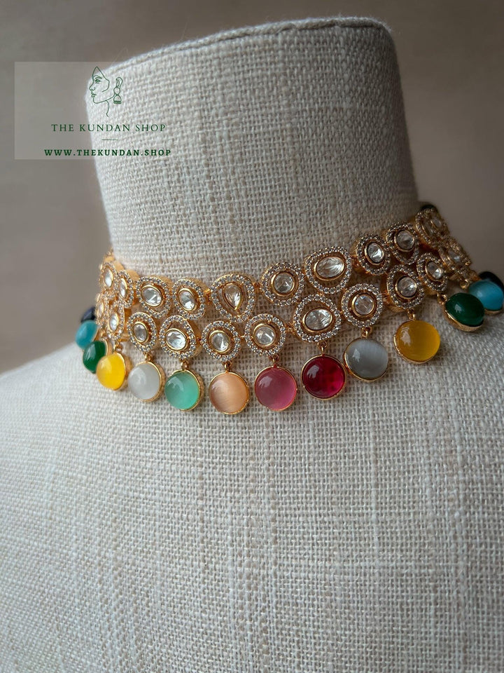 Idol in Multi Colour Necklace Sets THE KUNDAN SHOP 