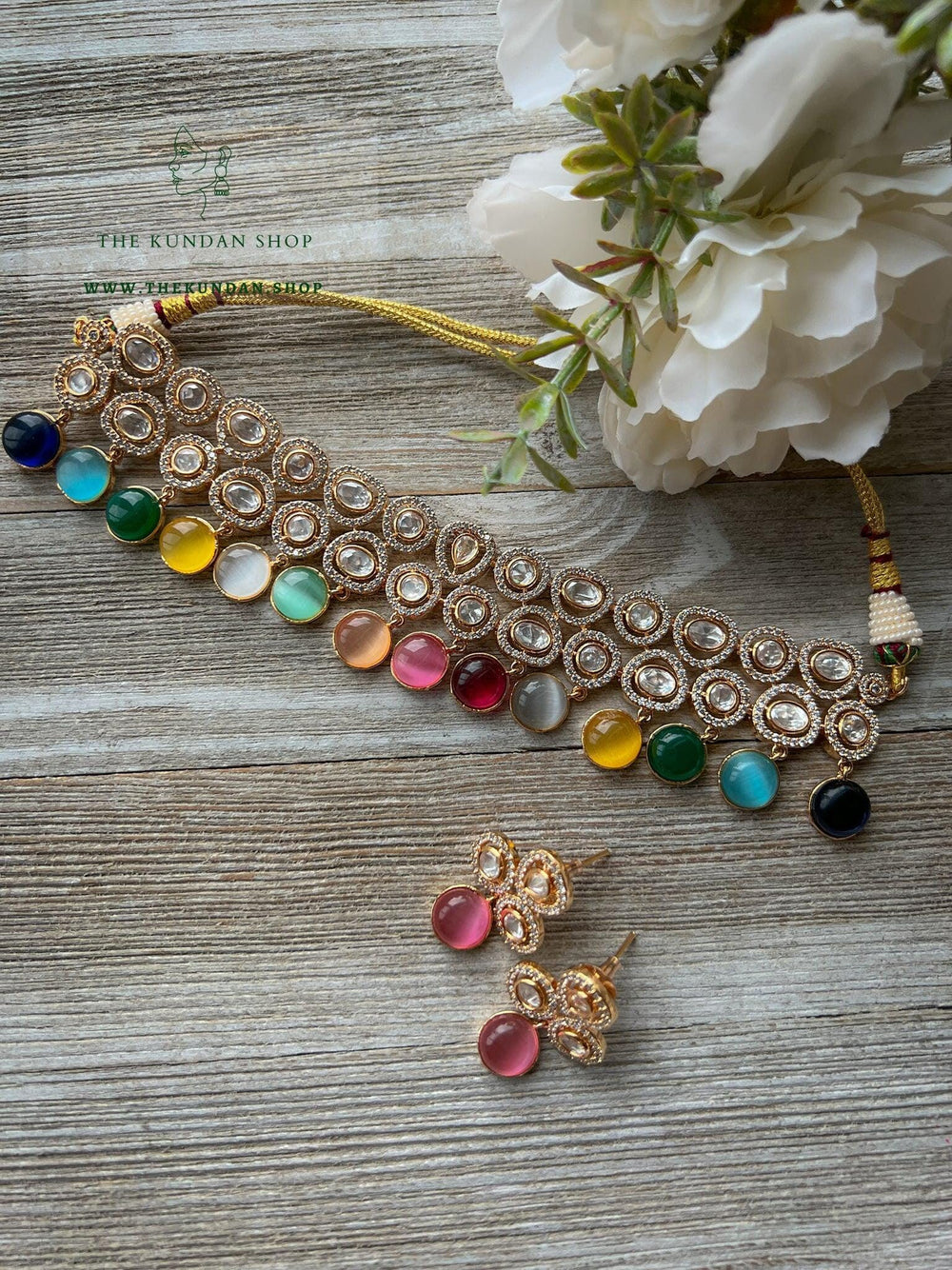 Idol in Multi Colour Necklace Sets THE KUNDAN SHOP 