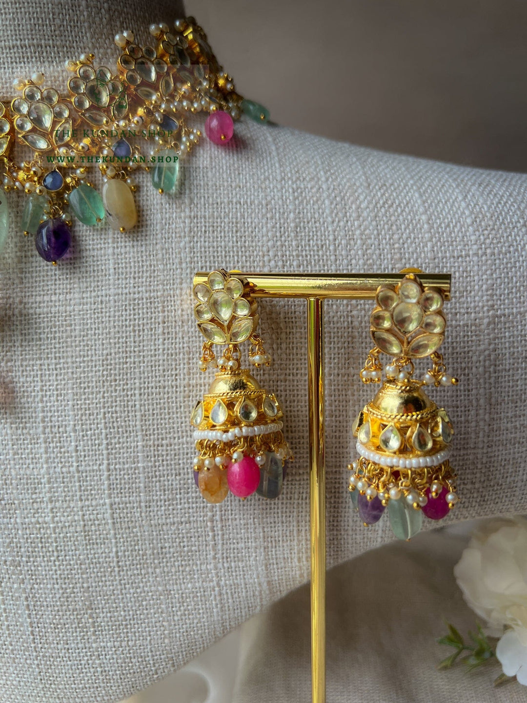 A Floral Vibrance in Kundan Necklace Sets THE KUNDAN SHOP 