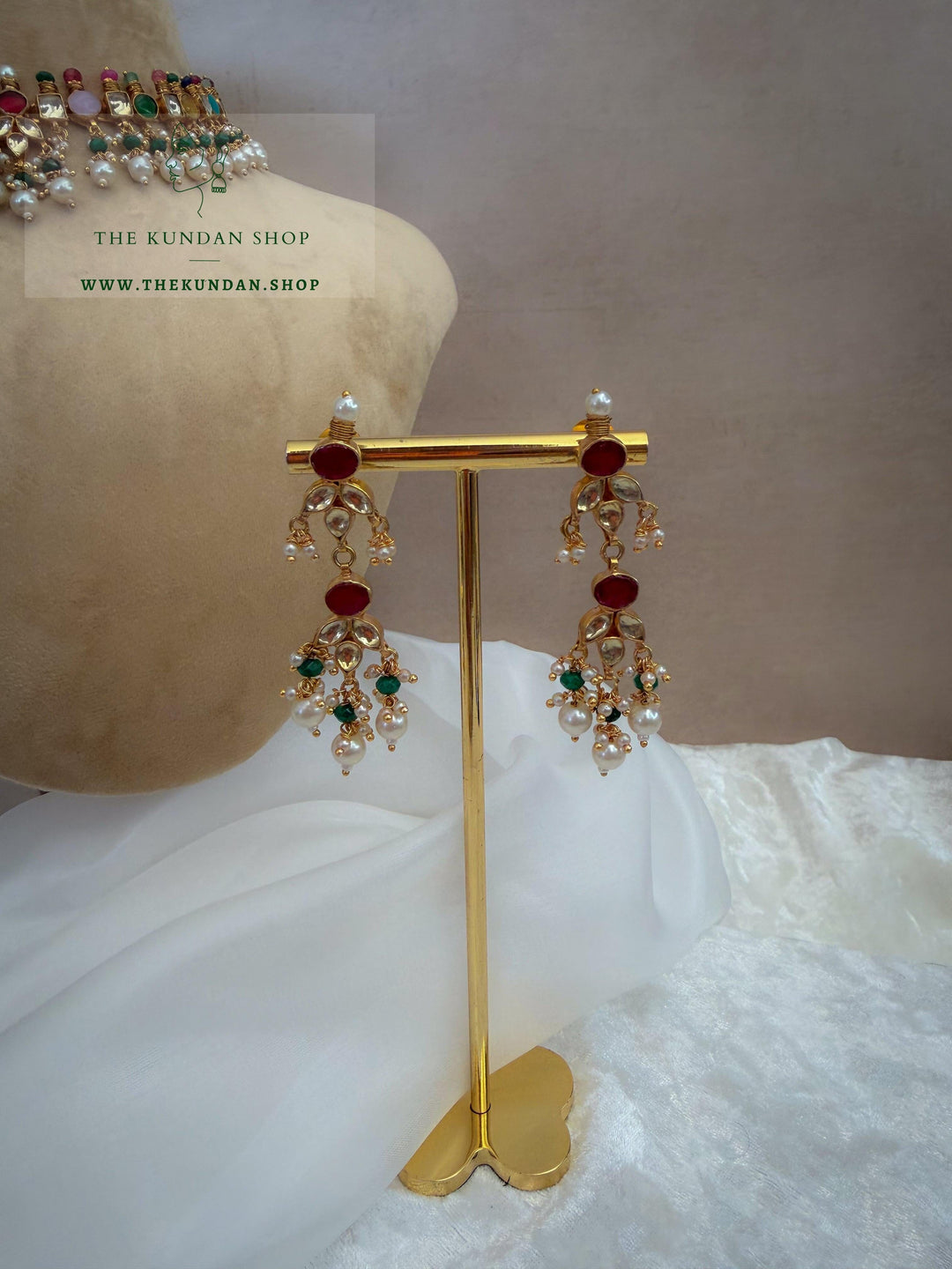 Calm in Multi Colour Necklace Sets THE KUNDAN SHOP 