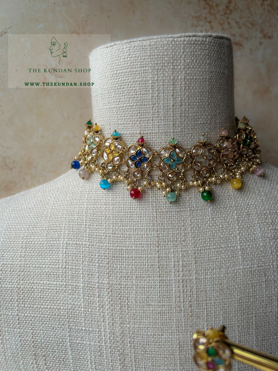 Rescued Floral in Multi Necklace Sets THE KUNDAN SHOP 