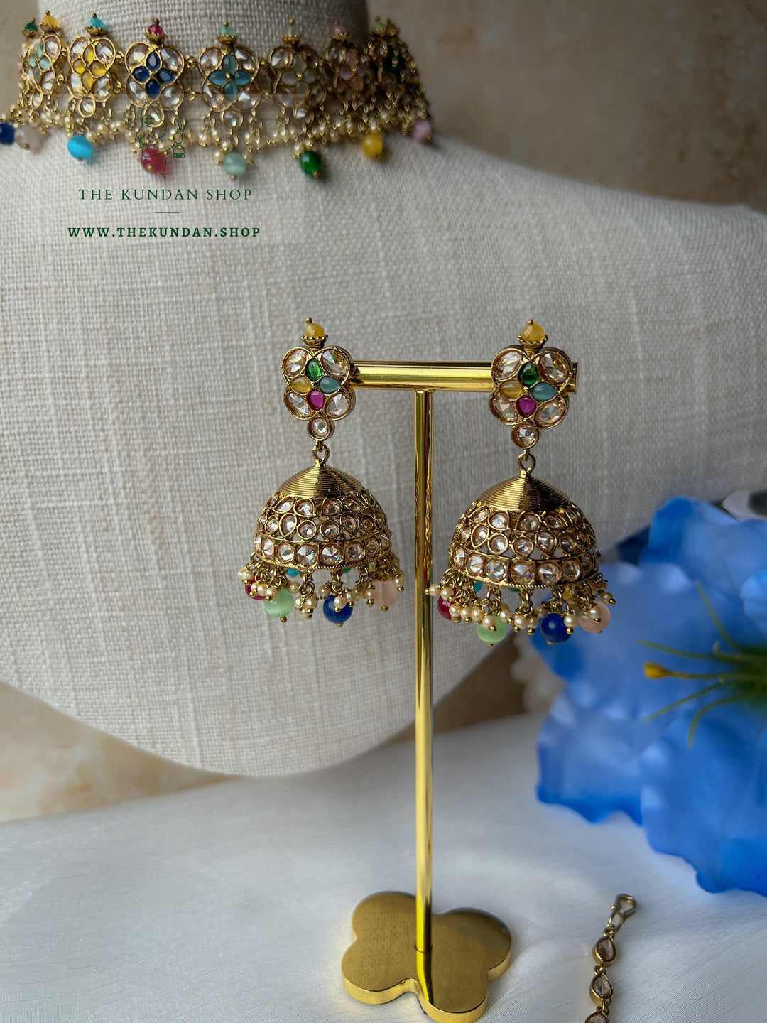 Rescued Floral in Multi Necklace Sets THE KUNDAN SHOP 