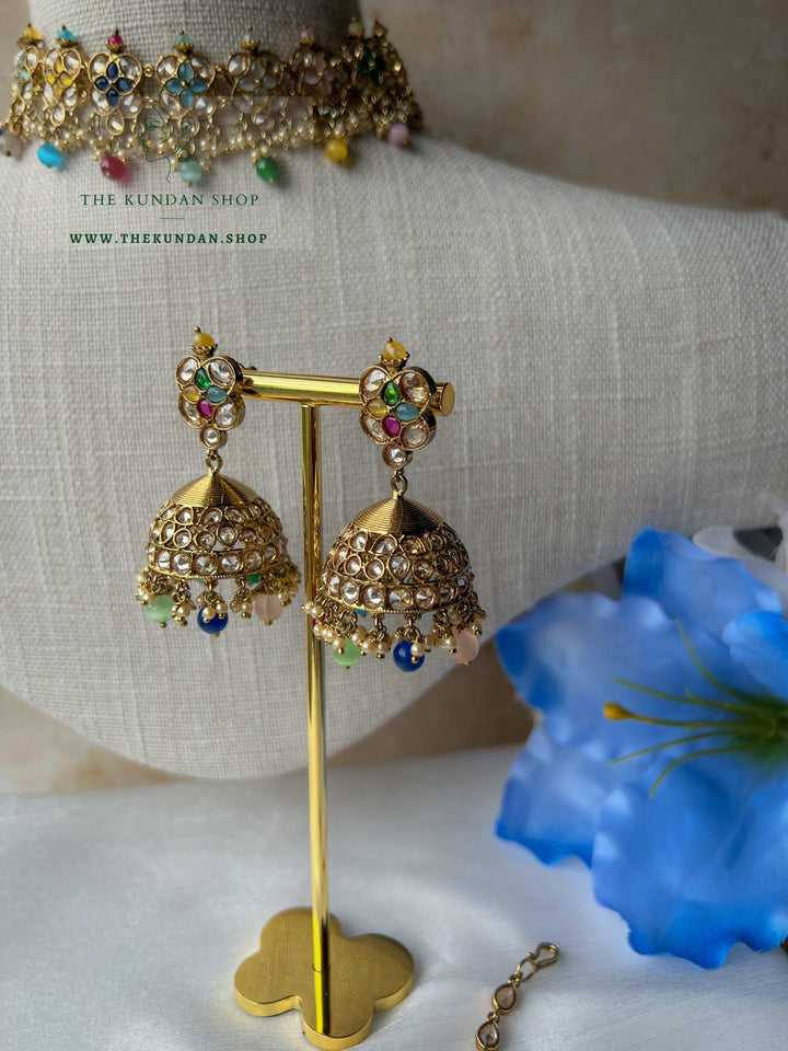 Rescued Floral in Multi Necklace Sets THE KUNDAN SHOP 