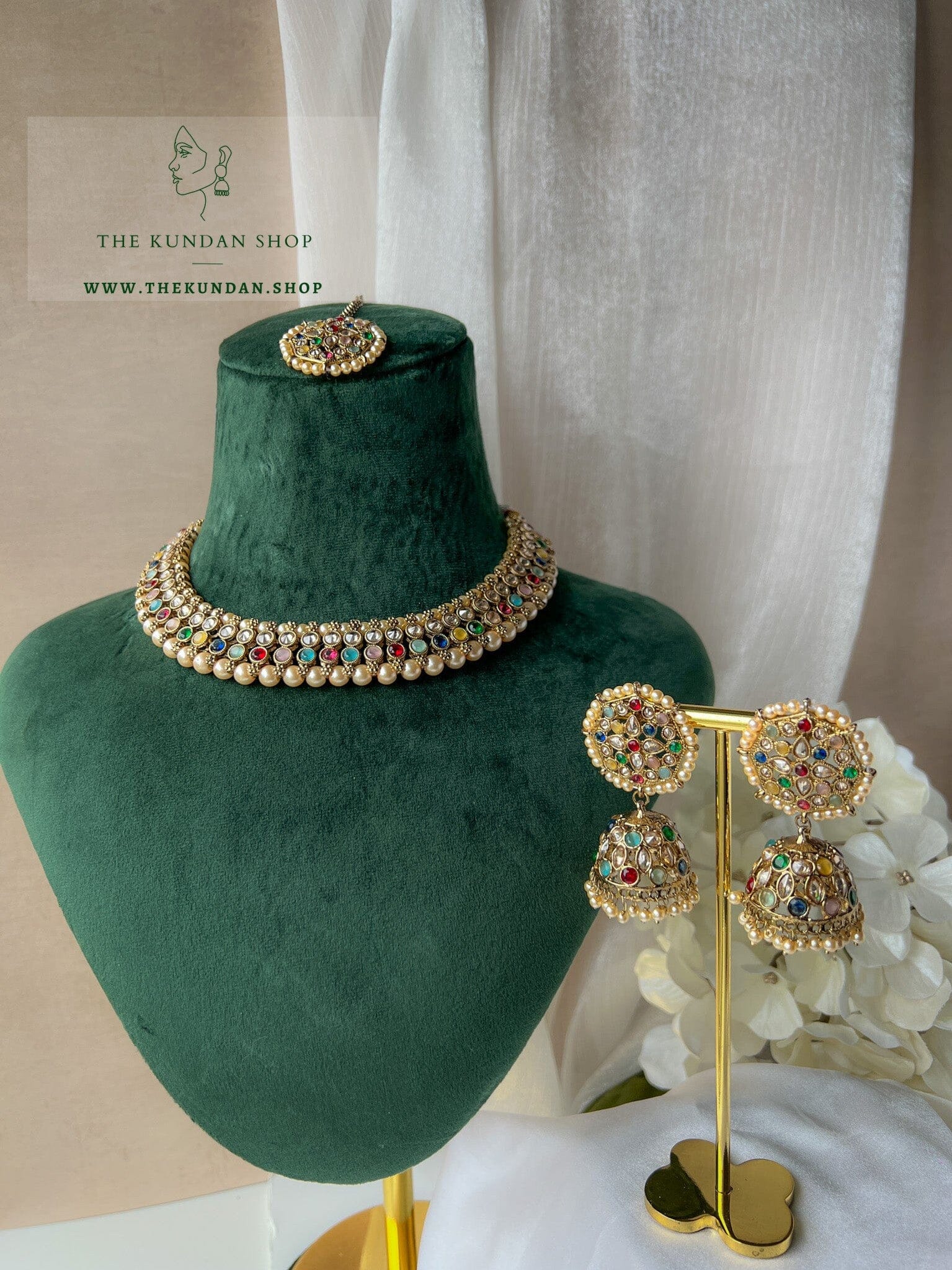 Raised in Multi Necklace Sets THE KUNDAN SHOP 