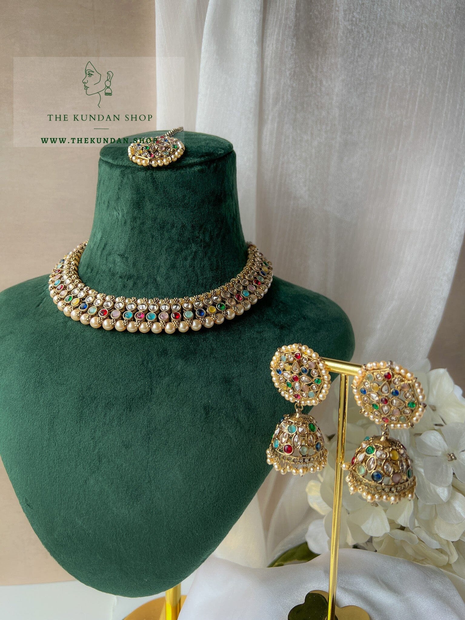 Raised in Multi Necklace Sets THE KUNDAN SHOP 