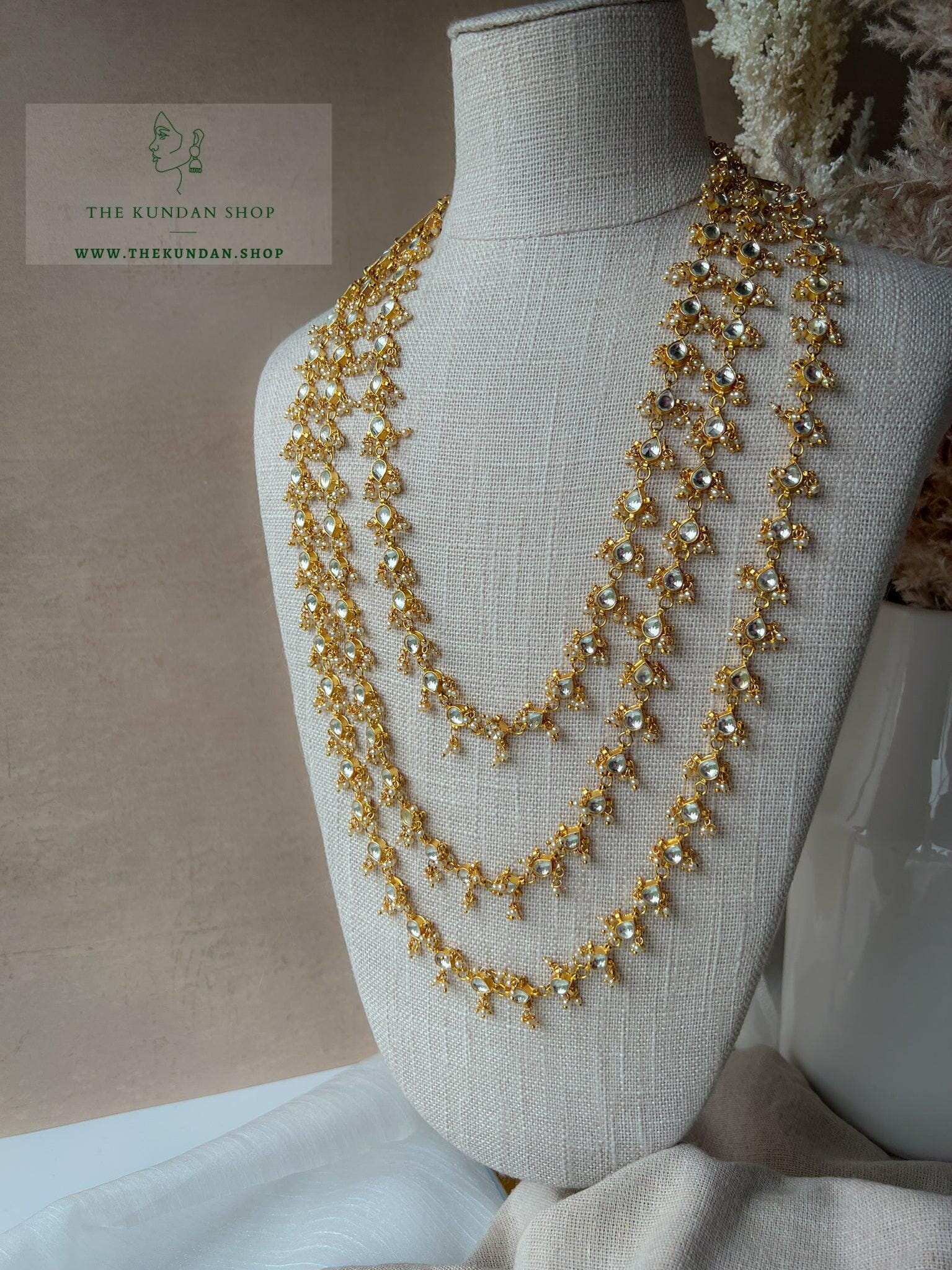 Trio Kundan Haar Necklace Sets THE KUNDAN SHOP 