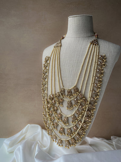 Bridal Layers in Polki Necklace Sets THE KUNDAN SHOP 