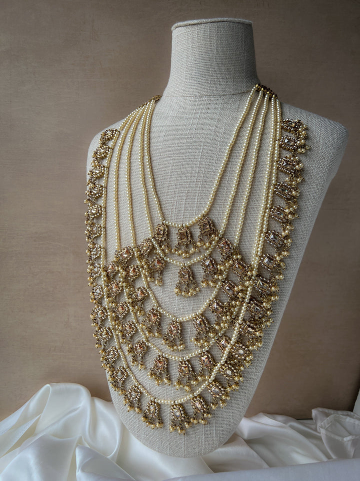 Bridal Layers in Polki Necklace Sets THE KUNDAN SHOP 