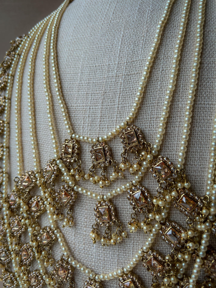 Bridal Layers in Polki Necklace Sets THE KUNDAN SHOP 