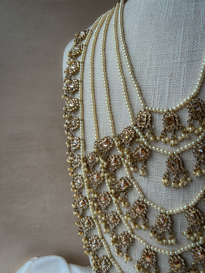 Bridal Layers in Polki Necklace Sets THE KUNDAN SHOP 